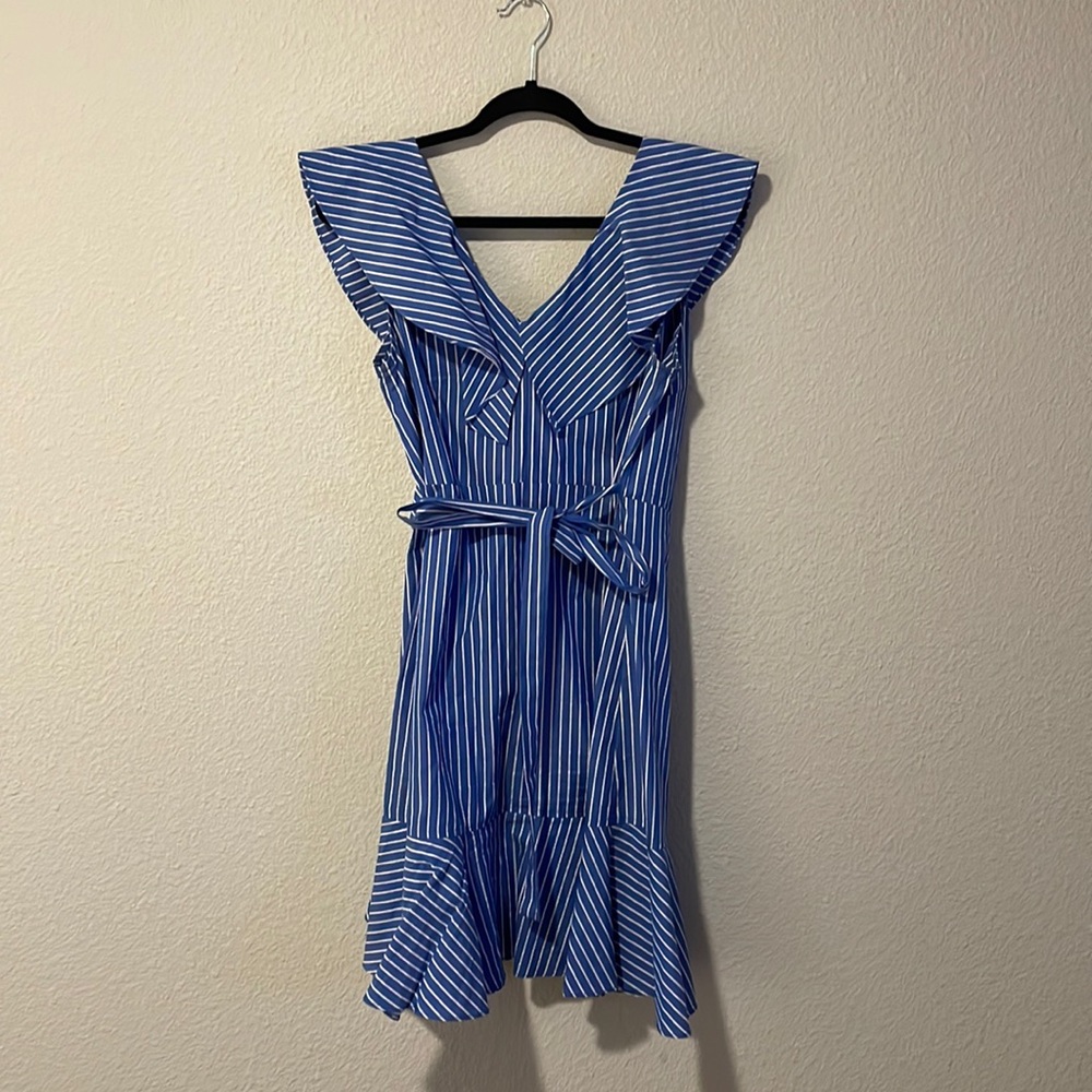 Blue/White stripe LuLu's Dress; Size M